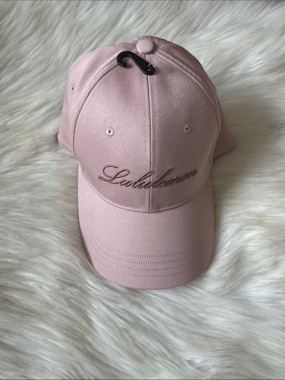 Lululemon Structured Ball Cap Script Unisex Pink S/M NWT Adjustable